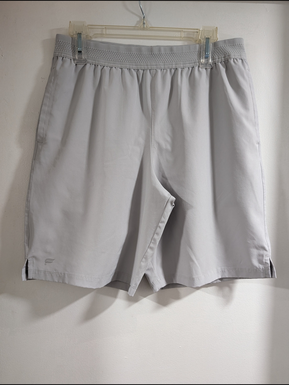 Fabletics Men's Light Silver Performance Shorts